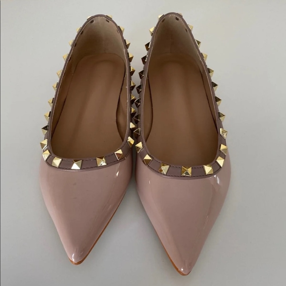 Rockstud Patent Ballet Flats size 38 brand new